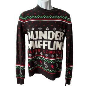 The Office DUNDER MIFFLIN Ugly Christmas Sweater Size Med
